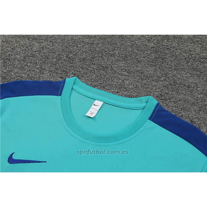 Chandal del Barcelona Manga Corta 2023-2024 Verde - Pantalon Corto